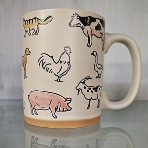 Animal Farmhouse Mug - Cream